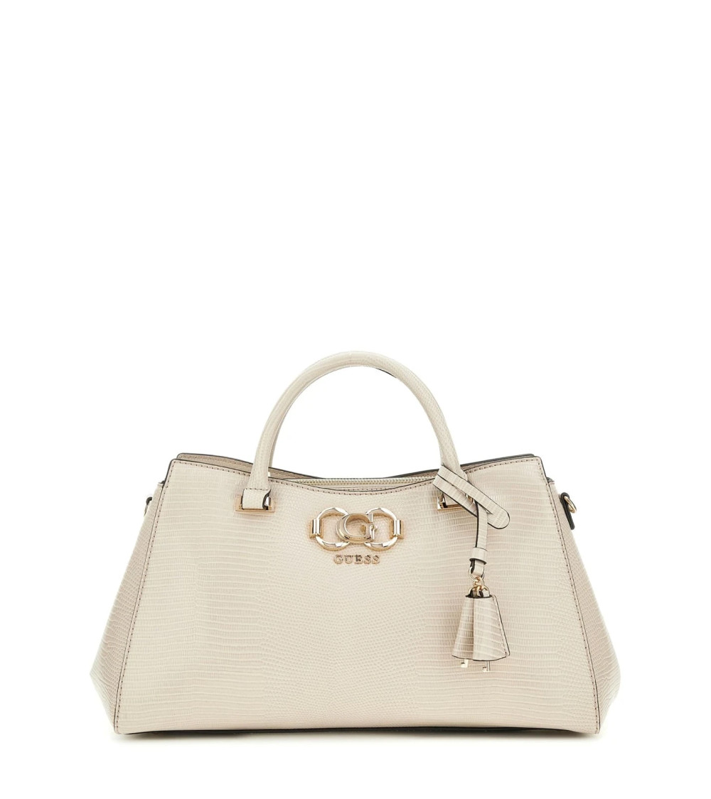 GUESS Salinge Taupe Satchel - Stylish and Functional Handbag